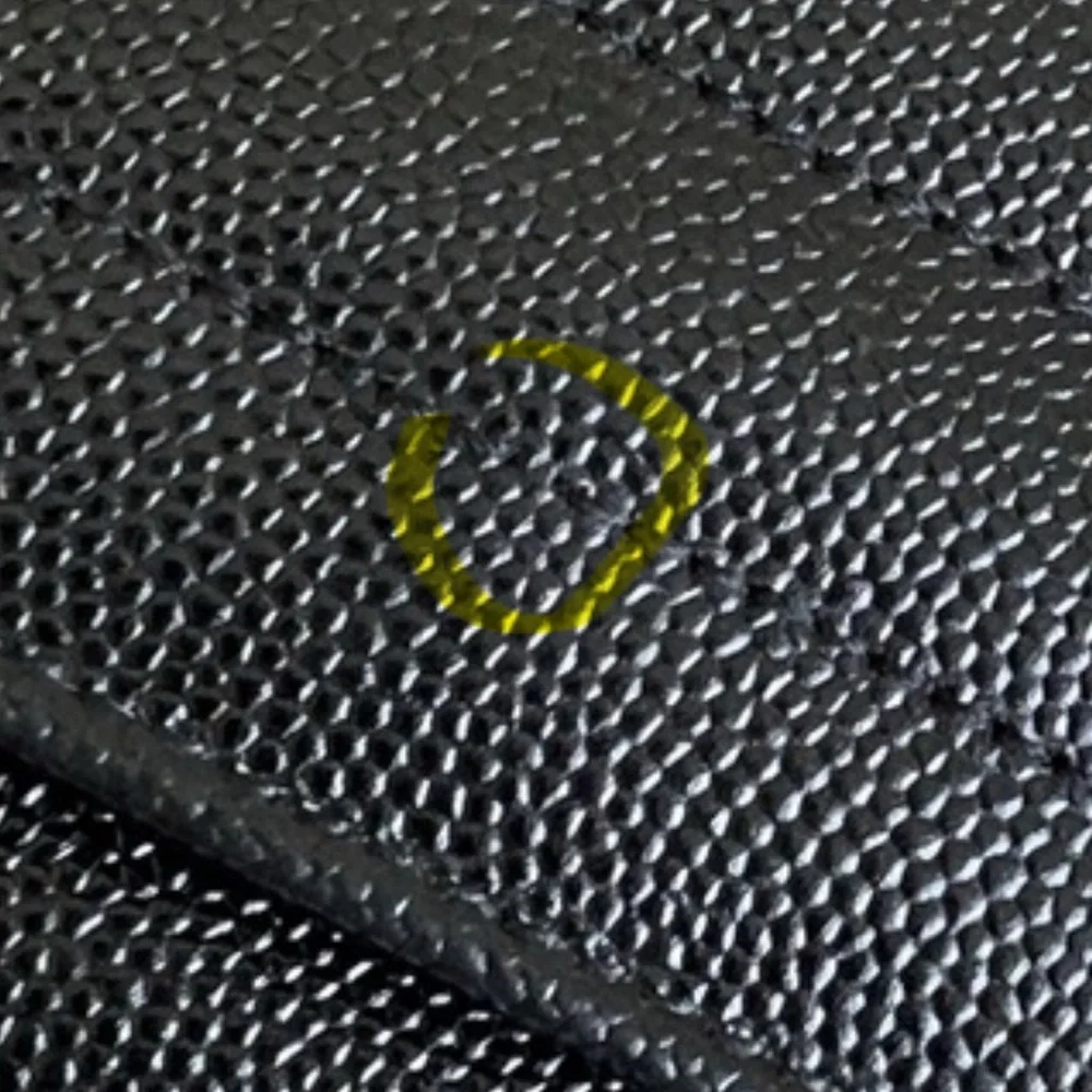 Saint Laurent YSL Large Grain de Poudre Leather Flap Wallet in Black - Picture 10 of 10
